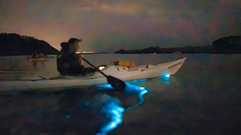 bioluminescence kayak tour auckland