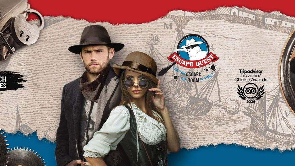 Step back in time to New Zealand's 1860s and 70s gold rush era with Escape Quest's immersive escape room experience! 