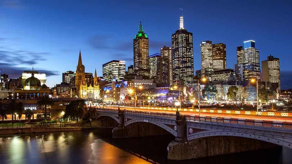 City lights Melbourne