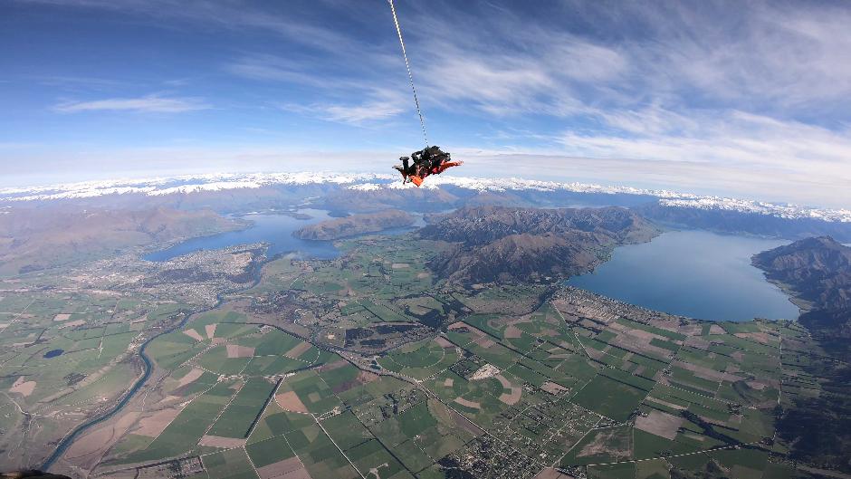 Strap yourself to a beautiful stranger for the experience of a lifetime with Skydive Wanaka - New Zealand's most spectacular, multi award winning high altitude skydive!