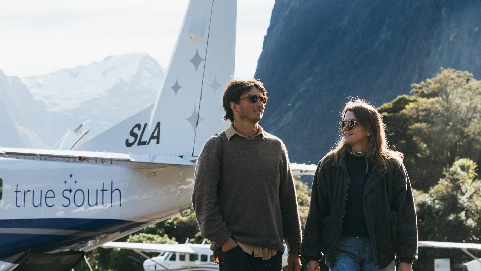 Immerse yourself in the breathtaking beauty of Milford Sound with both a flight and a cruise boat ride on Fly – Cruise – Fly, our most popular scenic flight tour.