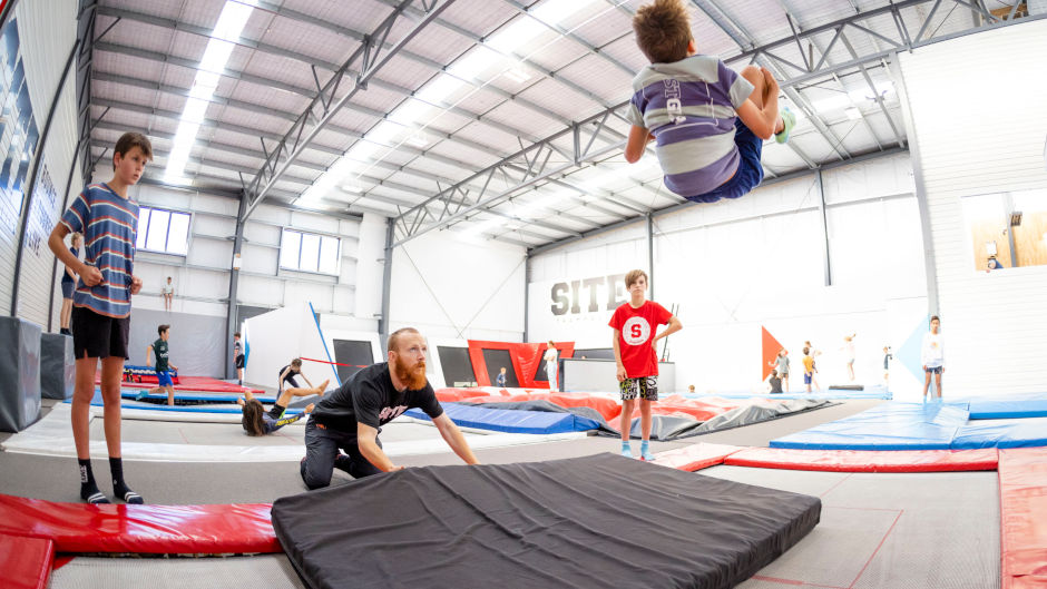 Experience some freestyle fun and let loose at Queenstown's SITE Trampoline - New Zealand's premier freestyle training centre.