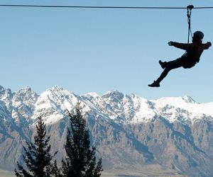 Experience 6 exhilarating ziplines including the world's steepest tree-to-tree zipline!