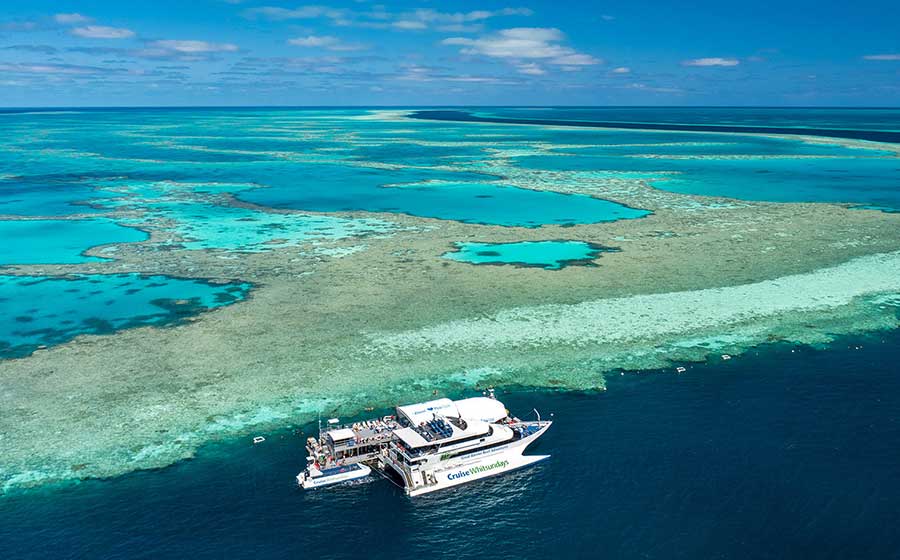 Cruise The Great Barrier Reef aboard a luxury catamaran! The Great Barrier Reef is one of nature’s biggest accomplishments, and what better way to take it all in than sailing on a high speed catamaran with spacious air-conditioned lounges, huge viewing decks, catered refreshments and comfortable seating.