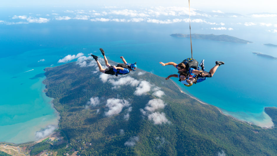 Skydive Airlie Beach! Tandem Skydive in Airlie Beach from up to 15,000ft over the beautiful Whitsunday Islands!