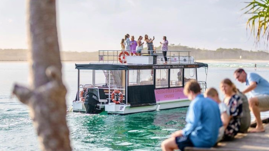 Discover Noosa River from a different perspective - this is more than just a Noosa ferry ride! Bring a few drinks, cruise the Noosa river and even park up on a sand back for a swim!