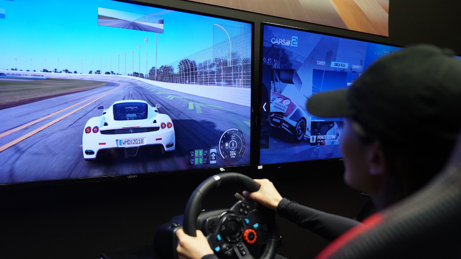 Our DX Race Simulator! Ever wanted to experience the thrill and excitement of driving a race car? Wait no more! Our Simulator will transport you right into adrenaline and drama of real track racing!