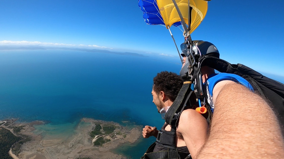 Experience the thrill skydiving from up to 15,000ft, Stunning views of the Whitsunday islands, coastline and beaches