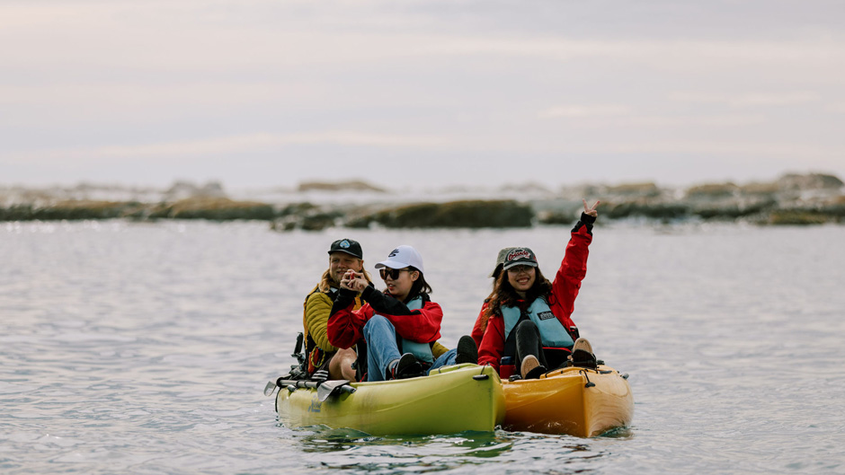 Explore the gorgeous marine life and pristine views of the Kaikoura Peninsular as you glide across the water in New Zealand’s first hands-free seal viewing kayak tour.