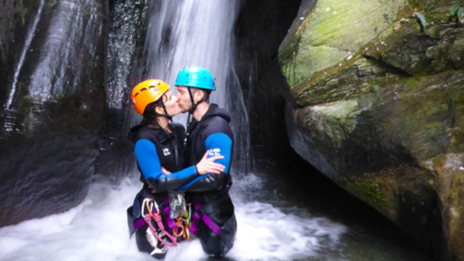 A Half Day Canyoning Adventure – the perfect introduction to this adrenaline-pumping sport.