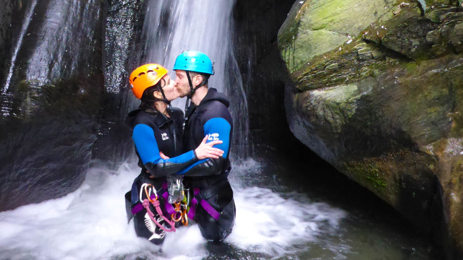 A Half Day Canyoning Adventure – the perfect introduction to this adrenaline-pumping sport.