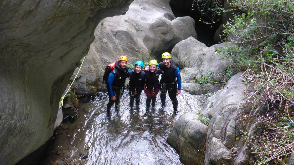 A Half Day Canyoning Adventure – the perfect introduction to this adrenaline-pumping sport.