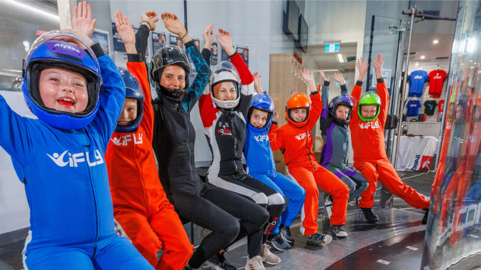 Jump at this chance for unforgettable fun with 2 indoor skydive flights in iFLY Penrith's vertical wind tunnel! Sydney's indoor skydive centre.