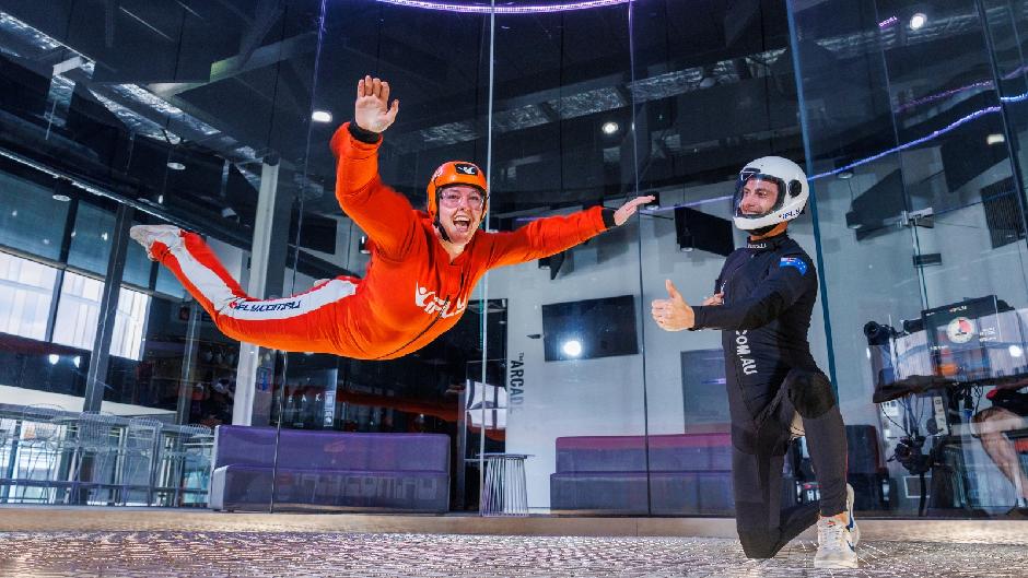 Jump at this chance for unforgettable fun with 2 indoor skydive flights in iFLY Penrith's vertical wind tunnel! Sydney's indoor skydive centre.