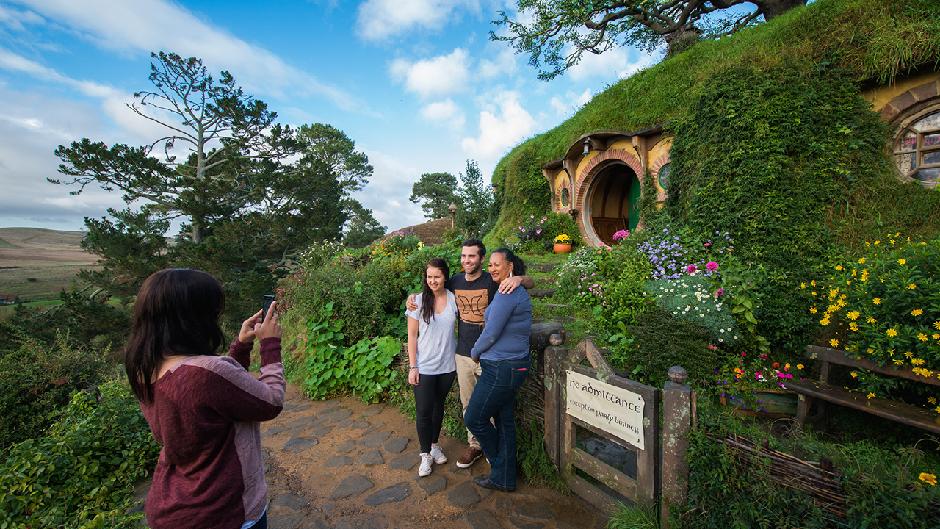 Experience the world-famous Lord of The Rings Hobbiton Movie Set and Waitomo Glowworm Caves in one day. This unforgettable combo tour includes two of the top tourist attractions in the North Island.