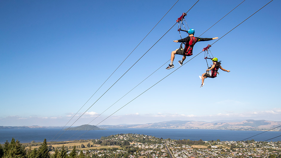 Experience 4 thrilling attractions at the iconic Skyline Rotorua with a Half Day Adventure Pass!