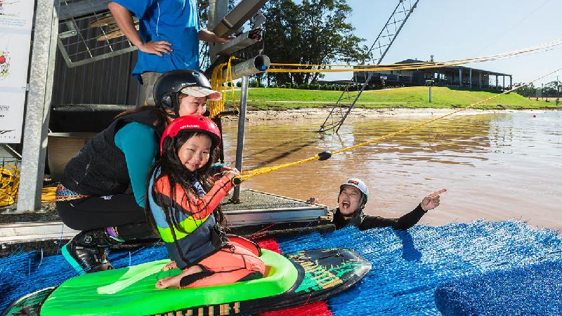 Whether you’re into skiing, wakeboarding, kneeboarding or just looking to have a good time on the lake and learn something new, you will find something for the whole family at Gold Coast Wake Park. 