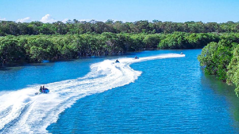 The best activity on the Gold Coast, from sightseeing to a total adrenaline rush here at jet ski safaris, we have it all. Jet Ski Safaris is the original and the best! Do not accept imitations! 