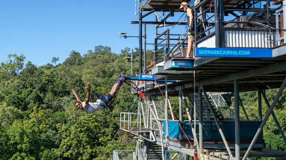 For the ultimate adrenaline packed day Skypark by AJ Hackett has combined their very best, Bungy Jump and Giant Jungle Swing, into a combo that will save you money and is bound to get your heart racing and have you grinning from ear to ear… 