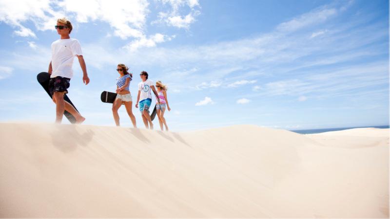 Prepare to have a “sand-tastic” time full of fun, laughter and excitement as you ride the dunes on our Port Stephens Sandboarding Adventure – the perfect activity for all ages!