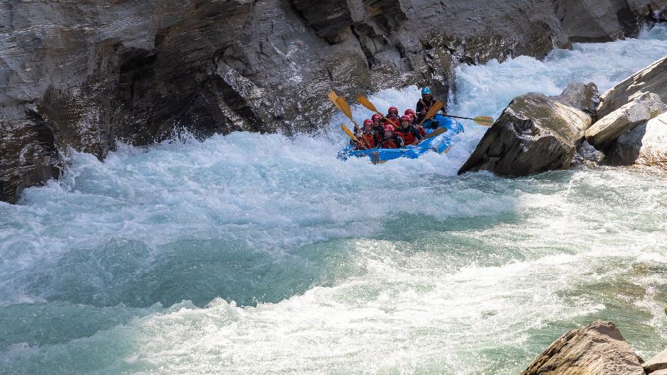 Tick off two epic kiwi bucket list options at once with the RealNZ Jet Boat & Kawarau River Rafting experience...