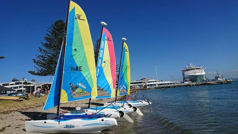 Round up your mates and explore the beautiful waters of Mount Maunganui this summer as you jump on-board a gutsy Hobie T2 catamaran with your own experienced sailor...