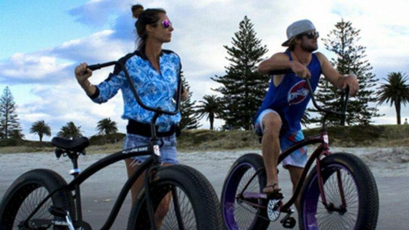 Ride along the sandy beaches of Mount Maunganui and explore this stunning beachside town on a Fat Tyre Bike from the iconic Indi Bikes!