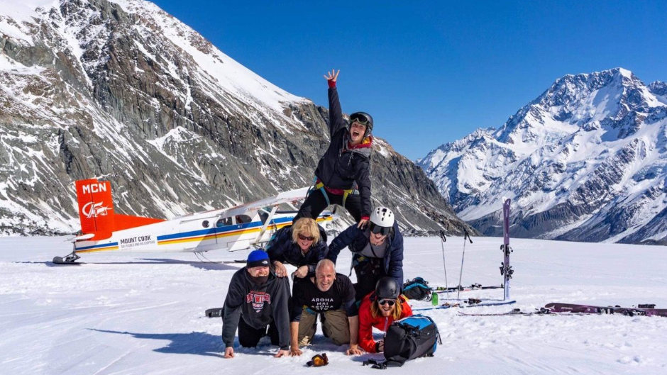 Soar over the Southern Alps by Ski Plane before landing and skiing on the famous Tasman Glacier-New Zealand’s longest glacier! A kiwi classic experience! 