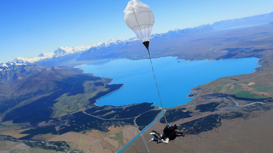mount cook skydive southern alps