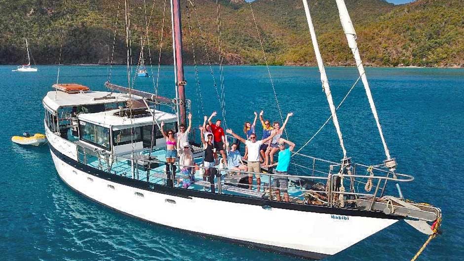 Join us on an incredible 2-Day 1-Night Whitsundays sailing getaway! See the best the Whitsundays has to offer onboard on our comfortable sailing boat, including delicious meals and fun crew!