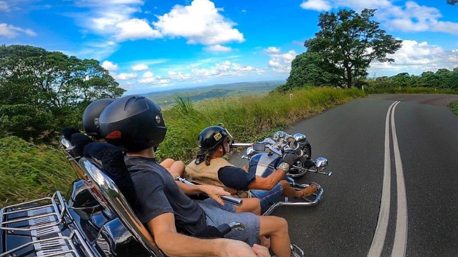Cruise around the Sunshine Coast in style with a friend on a motor trike enjoying the spectacular scenery along the Sea Coast run!