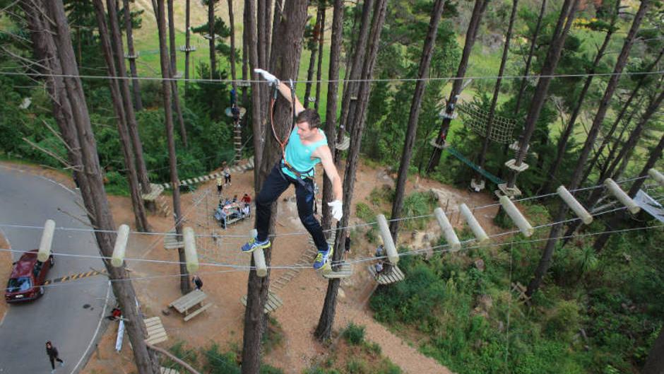 Embrace adventure while fueling your adrenaline on the epic six-level obstacle course at Adrenalin Forest Auckland!