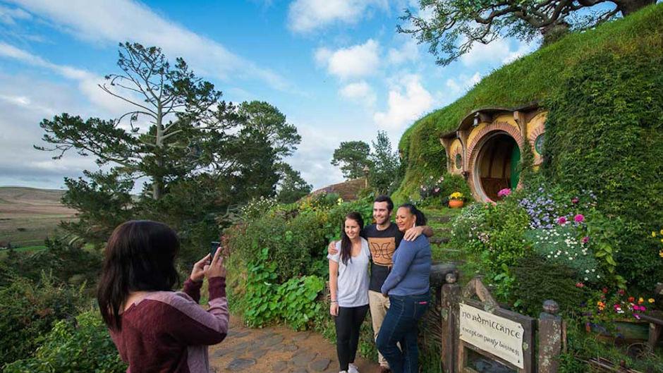 Experience the magic of the Hobbiton movie set as seen in The Lord of the Rings and The Hobbit trilogy.