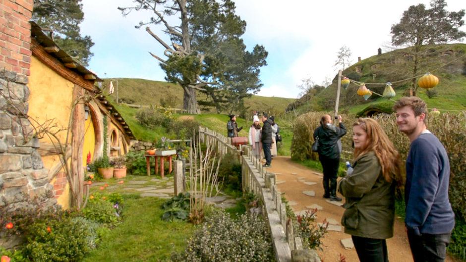 Experience the magic of the Hobbiton movie set as seen in The Lord of the Rings and The Hobbit trilogy.