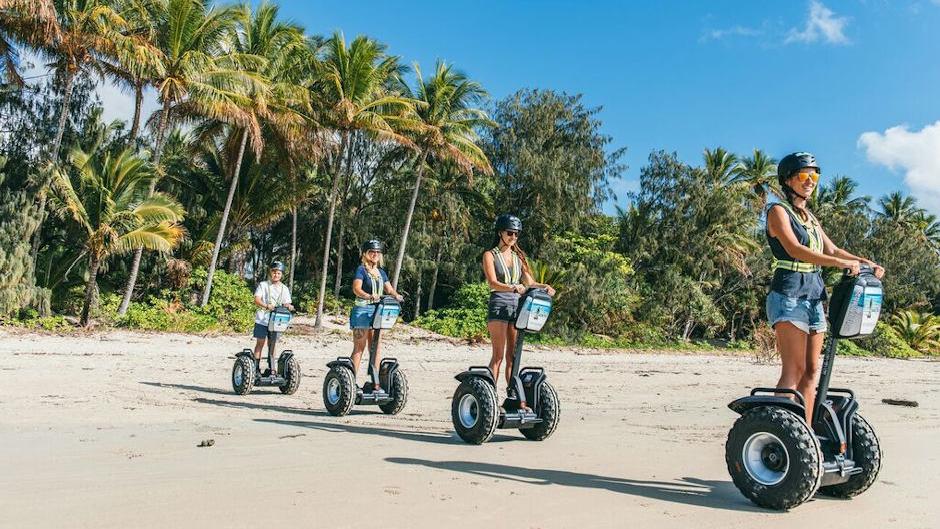 Journey along Four Mile beach and into the rainforest on our eco-friendly Segway tour.