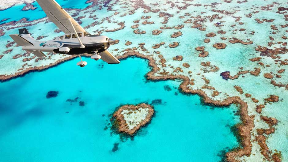 Join us for an unforgettable scenic flight and get incredible aerial views of The Reef - One of the seven natural wonders of the world including Whitsunday Islands. This is one flight not to be missed!