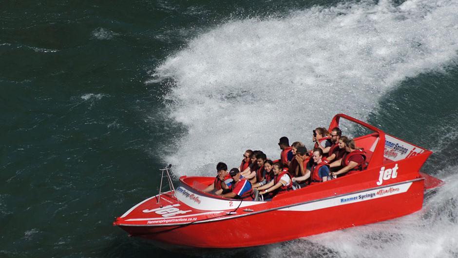 Enjoy a thrilling Jet Boat Ride in Hanmer Springs with a Bonus Christchurch Tram Ticket!