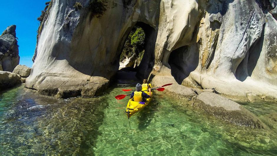 Reconnect with nature in the spectacular Abel Tasman National Park on this three day kayaking and camping adventure.