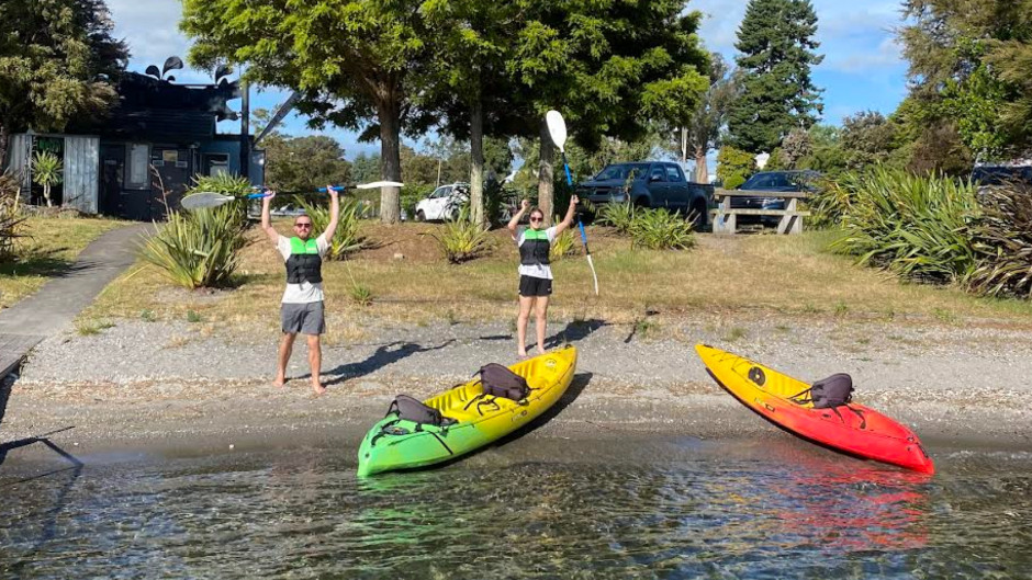 Kayak Hire with option to Kayak to Maori Rock Carvings