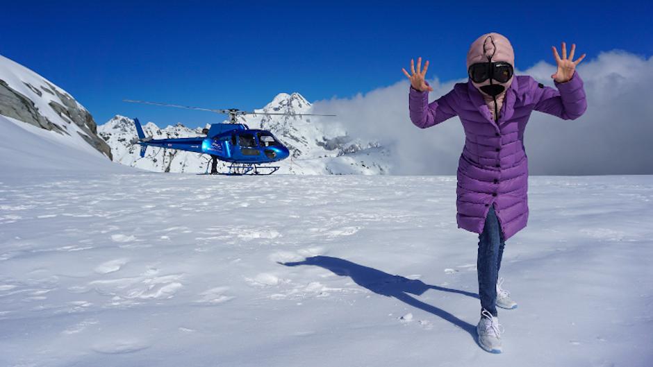 Experience two of our biggest glaciers before a snow landing in Southern Alps on our scenic helicopter flight!