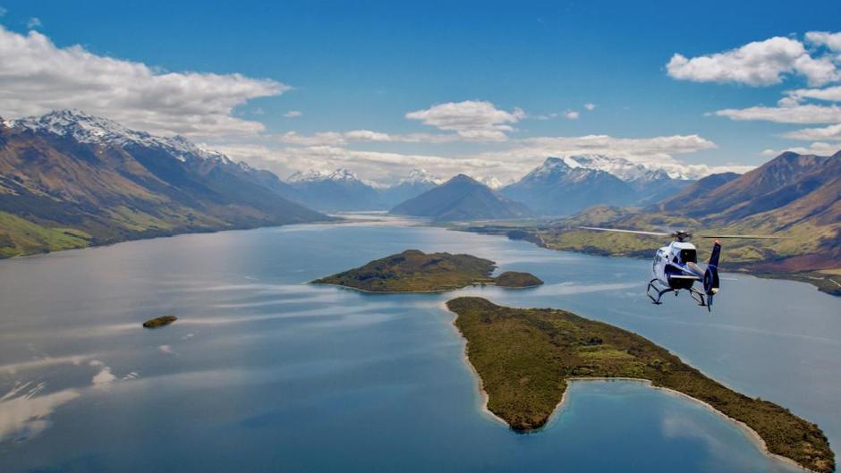 Discover some of New Zealand's most dramatic scenery by air followed by an amazing landing on the Humboldt Mountains!