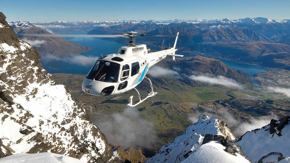 Take a truly "remarkable" scenic flight over the Remarkables Mountain Range with Heliworks Queenstown!