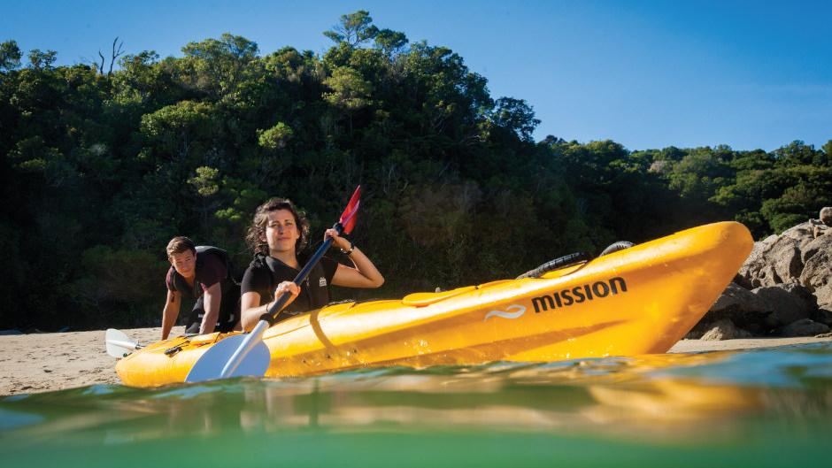 Join us for a half-day guided kayaking adventure as we explore sea caves and the famous Split Apple Rock.