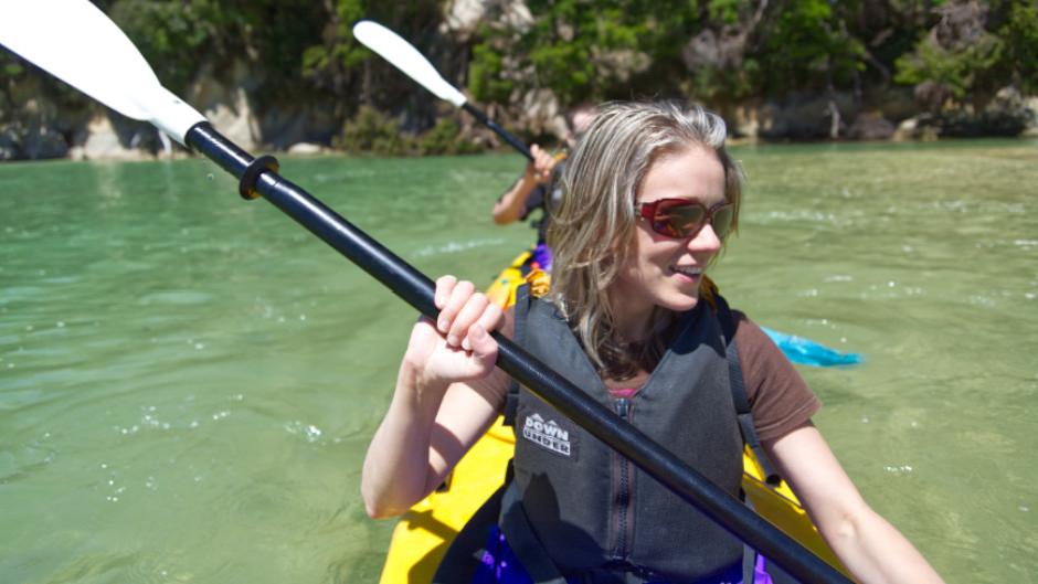 Enjoy a day of exploring the Abel Tasman coastline on your own kayaking adventure!