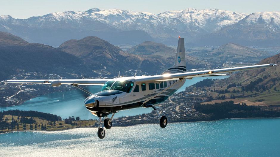 Take in the incredible views of Queenstown and the surrounding mountains as you enjoy it from above in this epic scenic flight!

