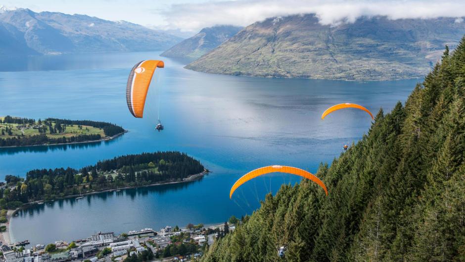 Lap up the scenic goodness of Queenstown from up above on an unforgettable Tandem Paragliding flight with G Force Paragliding!