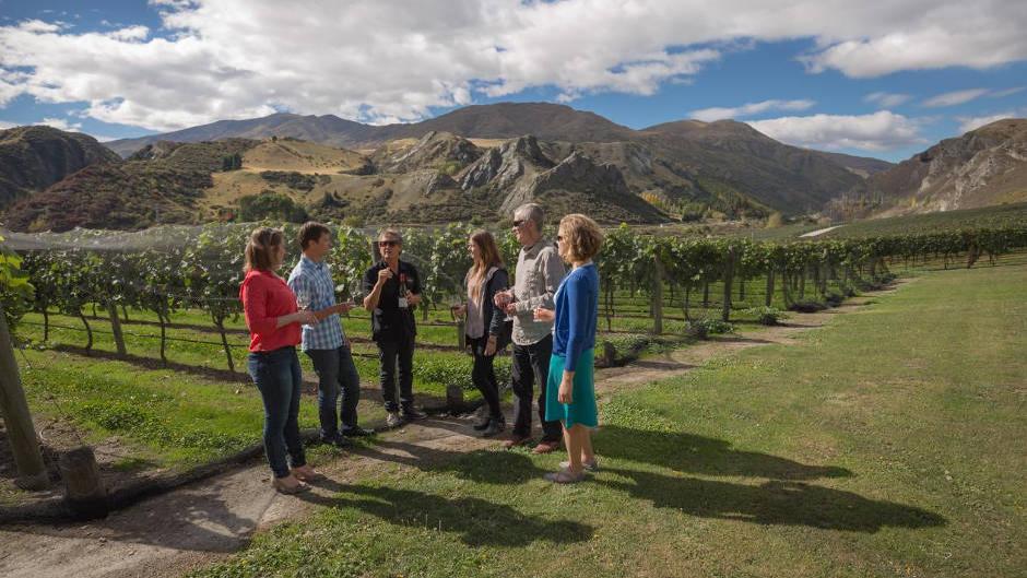 Sit back and soak up the magic of the Queenstown vineyards on a fully guided Original Queenstown Wine Tour...