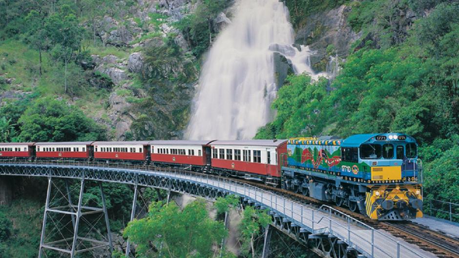 Take a ride on the Kuranda Skyrail and Kuranda Scenic Railway and visit the amazing town of Kuranda and world heritage rainforest.