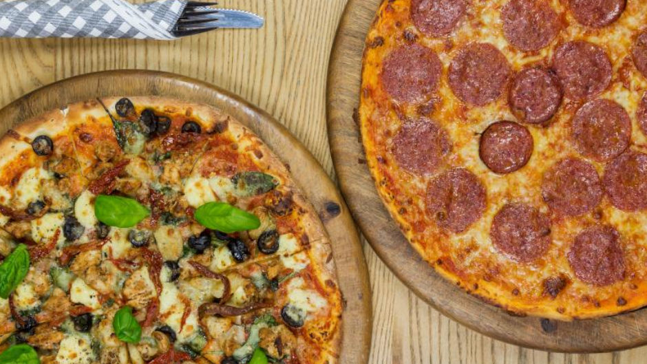 Pizza, Curly Fries and House Drink Combo The London Epic deals and