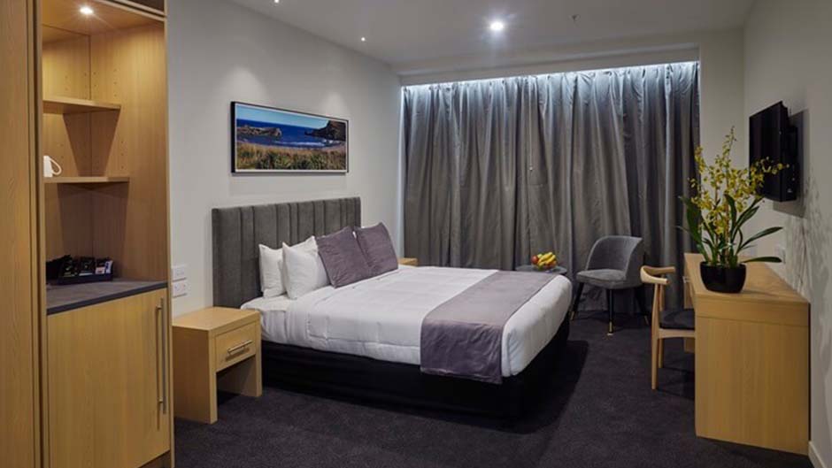 Delight in stylish accommodation at Christchurch City Hotel, the brand-new luxury hotel in the heart of the city!  